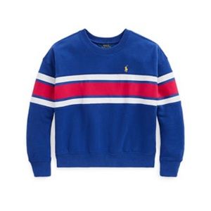 POLO RALPH LAUREN Little Girls Striped Sweatshirt. Size 5. Great condition.